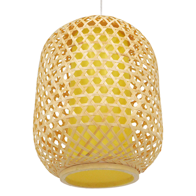 GLOBOSTAR® MAURITIUS 00899 Boho Κρεμαστό Φωτιστικό Οροφής με Ντουί 1 x E27 AC 220-240V IP20 - Μπεζ - Μ30 x Π30 x Υ40cm