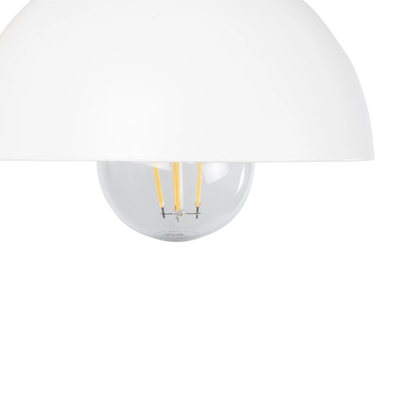 GLOBOSTAR® GRANT 00903 Μοντέρνο Φωτιστικό Τοίχου - Απλίκα με Ντουί 1 x E27 AC 220-240V IP20 - Λευκό & Μπεζ - Μ15 x Π23 x Υ22cm