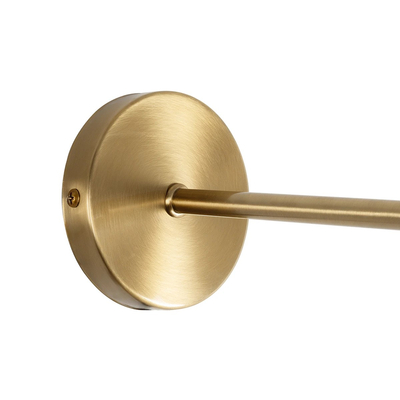 GLOBOSTAR® MADISON 01427 Μοντέρνο Φωτιστικό Τοίχου - Απλίκα με Ντουί 1 x E27 AC 220-240V IP20 - Χρυσό & Μελί - Μ15 x Π25 x Υ65cm