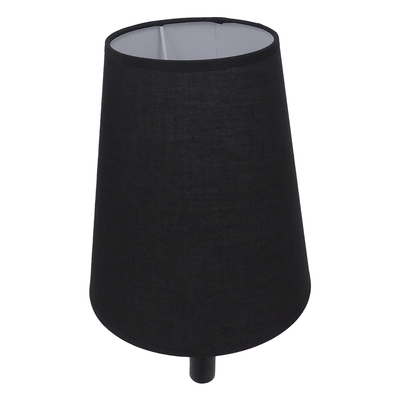 GLOBOSTAR® LYDFORD 01432 Μοντέρνο Φωτιστικό Τοίχου - Απλίκα με Ντουί 1 x E27 AC 220-240V IP20 - Μαύρο & Μπεζ - Μ20 x Π28 x Υ36cm