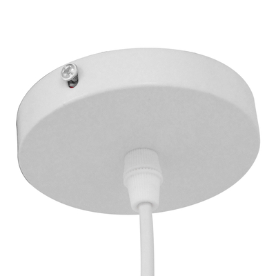 GLOBOSTAR® PALAZZO 01524 Μοντέρνο Κρεμαστό Φωτιστικό Οροφής με Ντουί 1 x E27 AC 220-240V IP20 - Λευκό & Χρυσό - Μ14 x Π14 x Υ34cm