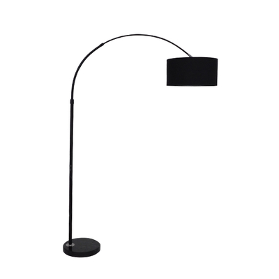 GLOBOSTAR® IMPERIAL 01587 Μοντέρνο Επιδαπέδιο Φωτιστικό με Ντουί 1 x E27 AC 220-240V IP20 - Μαύρο - Μ38 x Π38 x Υ172cm