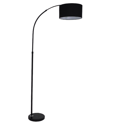 GLOBOSTAR® IMPERIAL 01587 Μοντέρνο Επιδαπέδιο Φωτιστικό με Ντουί 1 x E27 AC 220-240V IP20 - Μαύρο - Μ38 x Π38 x Υ172cm