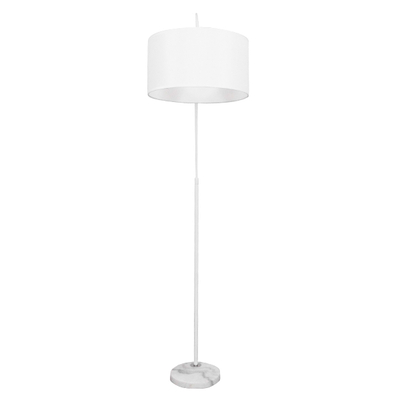 GLOBOSTAR® IMPERIAL 01588 Μοντέρνο Επιδαπέδιο Φωτιστικό με Ντουί 1 x E27 AC 220-240V IP20 - Λευκό - Μ38 x Π38 x Υ172cm