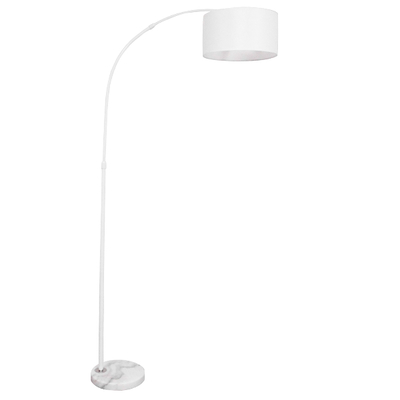 GLOBOSTAR® IMPERIAL 01588 Μοντέρνο Επιδαπέδιο Φωτιστικό με Ντουί 1 x E27 AC 220-240V IP20 - Λευκό - Μ38 x Π38 x Υ172cm