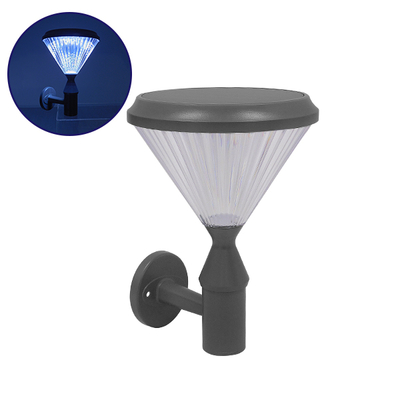 GLOBOSTAR® SOLARTIS 12125 Φωτιστικό Κολωνάκι Κήπου LED 10W 1000lm 180° με Ενσωματωμένο Φωτοβολταϊκό Panel 6V 5W & Επαναφορτιζόμενη Μπαταρία Li-ion 3.2V 6000mAh με Αισθητήρα Ημέρας-Νύχτας Αδιάβροχο IP65 Ψυχρό Λευκό 6000K - Γκρι Ανθρακί - Μ26 x Π26 x Υ37cm - 2 Χρόνια Εγγύηση