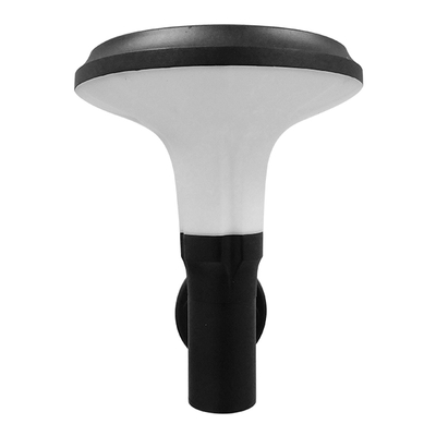 GLOBOSTAR® SOLARTIS 12129 Φωτιστικό Κολωνάκι Κήπου LED 10W 1000lm 180° με Ενσωματωμένο Φωτοβολταϊκό Panel 6V 5W & Επαναφορτιζόμενη Μπαταρία Li-ion 3.2V 6000mAh με Αισθητήρα Ημέρας-Νύχτας Αδιάβροχο IP65 Ψυχρό Λευκό 6000K - Γκρι Ανθρακί - Μ26 x Π33 x Υ28cm - 2 Χρόνια Εγγύηση