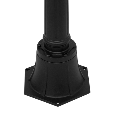 GLOBOSTAR® PALASO 12148 Φωτιστικό Κολωνάκι Κήπου με Ντουί 1 x E27 120° AC 220-240V Αδιάβροχο IP65 - Γκρι Ανθρακί - Μ32 x Π32 x Υ109cm