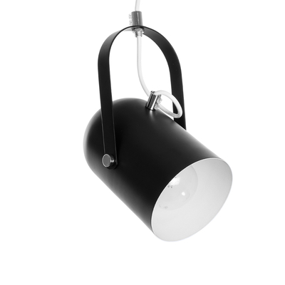 GLOBOSTAR® HAZEL 00930 Μοντέρνο Κρεμαστό Φωτιστικό Οροφής με Ντουί 1 x E27 AC 220-240V IP20 - Μαύρο & Χρυσό - Μ12 x Π12 x Υ27cm