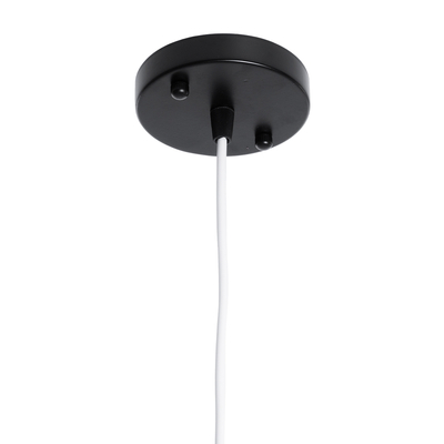 GLOBOSTAR® HAZEL 00930 Μοντέρνο Κρεμαστό Φωτιστικό Οροφής με Ντουί 1 x E27 AC 220-240V IP20 - Μαύρο & Χρυσό - Μ12 x Π12 x Υ27cm