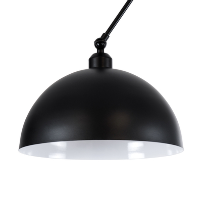 GLOBOSTAR® LOTUS 00939 Μοντέρνο Φωτιστικό Οροφής με Ντουί 1 x E27 AC 220-240V IP20 - Μαύρο - Μ30 x Π30 x Υ21cm