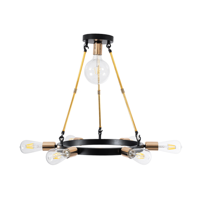 GLOBOSTAR® SAILOR 01445 Μοντέρνο Φωτιστικό Οροφής με Ντουί 7 x E27 AC 220-240V IP20 - Πολύχρωμο - Μ55 x Π55 x Υ55cm