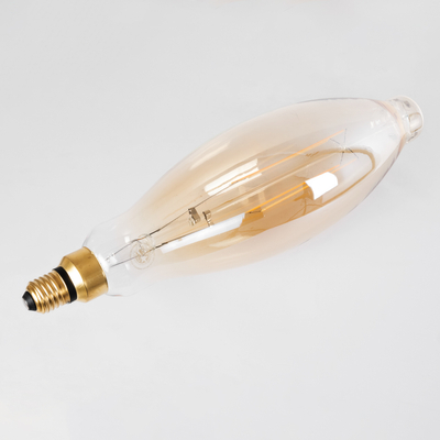 GLOBOSTAR® AVOCADOS 99167 Λάμπα E27 BTT80 LED 8W 650lm 360° AC 220-240V IP20 Ultra Θερμό Λευκό 2200K Dimmable - Long Filament Chip - Μελί - Μ12 x Π12 x Υ44cm - 3 Χρόνια Εγγύηση