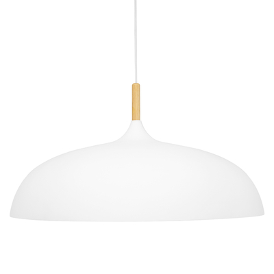 GLOBOSTAR® VALLETE 00837 Μοντέρνο Κρεμαστό Φωτιστικό Οροφής με Ντουί 1 x E27 AC 220-240V IP20 - Λευκό & Μπεζ - Μ60 x Π60 x Υ35cm