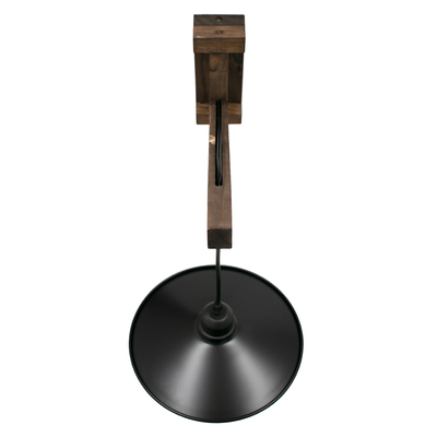 GLOBOSTAR® JONAS 00882 Vintage Φωτιστικό Τοίχου - Απλίκα με Ντουί 1 x E27 AC 220-240V IP20 - Καφέ & Μαύρο - Μ26 x Π50 x Υ50cm