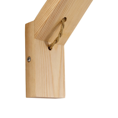 GLOBOSTAR® NOVO 00885 Vintage Φωτιστικό Τοίχου - Απλίκα με Ντουί 1 x E27 AC 220-240V IP20 - Μπεζ - Μ7 x Π28 x Υ37cm