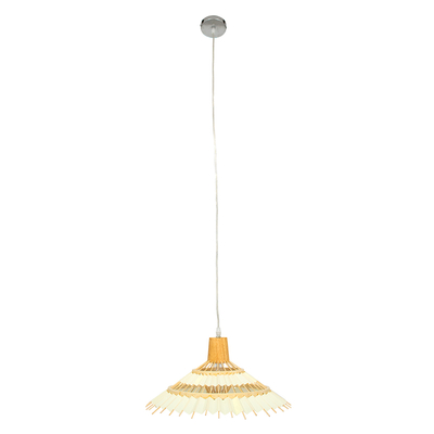 GLOBOSTAR® VENTALIA 00897 Boho Κρεμαστό Φωτιστικό Οροφής με Ντουί 1 x E27 AC 220-240V IP20 - Μπεζ - Μ40 x Π40 x Y22cm