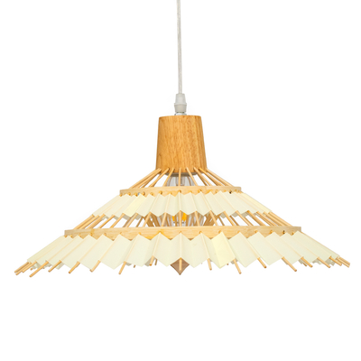 GLOBOSTAR® VENTALIA 00897 Boho Κρεμαστό Φωτιστικό Οροφής με Ντουί 1 x E27 AC 220-240V IP20 - Μπεζ - Μ40 x Π40 x Y22cm