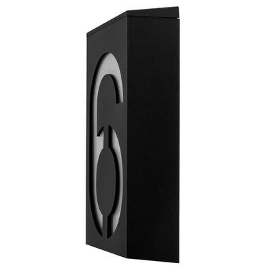 GloboStar® 71516 Αυτόνομο Ηλιακό Φωτιστικό LED SMD 1W 100lm με Ενσωματωμένη Μπαταρία 1000mAh - Φωτοβολταϊκό Πάνελ με Αισθητήρα Ημέρας-Νύχτας για Αρίθμηση Δρόμου με Αριθμό 6 Αδιάβροχο IP55 Ψυχρό Λευκό 6000K