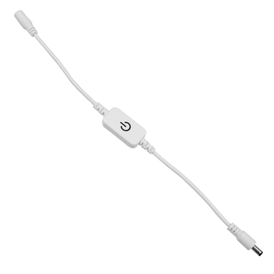 GLOBOSTAR® DIMMERANO 73303 Διακόπτης Αφής On/Off & Push Dimming με 1 x 5A 120W Κανάλι DC 12-24V 5A 120W Max IP20 - Λευκό - Μ25 x Π2.3 x Υ1.1cm - 2 Χρόνια Εγγύηση