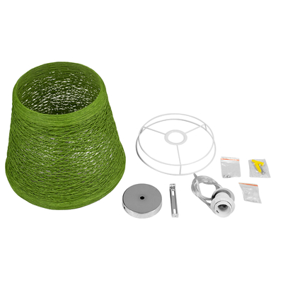 GLOBOSTAR® PLAYROOM 00864 Vintage Κρεμαστό Φωτιστικό Οροφής με Ντουί 1 x E27 AC 220-240V IP20 - Πράσινο - Μ32 x Π32 x Υ27cm