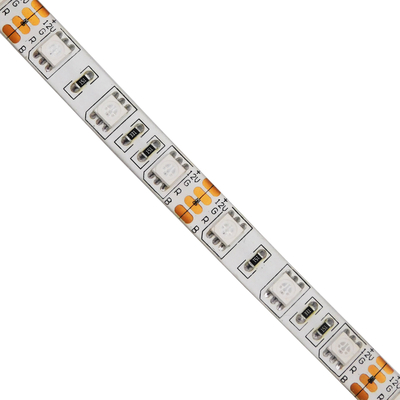 GLOBOSTAR® LUMAR 70129 Ταινία LED 14.4W/m 864lm/m 120° DC 12V Αδιάβροχη IP65 60 x SMD5050 Chip/m Πολύχρωμο RGB Dimmable - Μ500 x Π1 x Υ0.2cm - Ρολό 5 Μέτρων - 5 Χρόνια Εγγύηση
