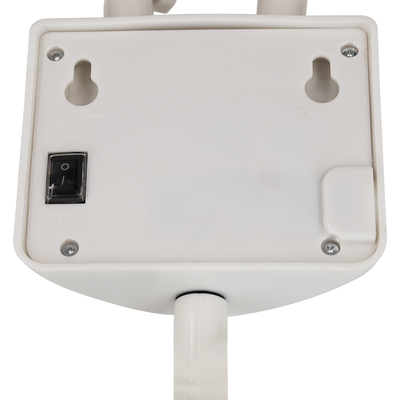 GLOBOSTAR® ARCOR 71508 Προβολέας με Ανιχνευτή PIR / Αισθητήρα Κίνησης LED 10W 500lm 180° DC 5V με Φωτοβολταϊκό Panel 5V 0.3W & Επαναφορτιζόμενη Μπαταρία Li-ion 3.2V 1200mAh Αδιάβροχο IP54 Ψυχρό Λευκό 6000K - Sanan SMD Chip - Λευκό - Μ19 x Π11 x Υ29cm - 2 Χρόνια Εγγύηση