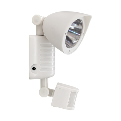 GLOBOSTAR® ARCOR 71508 Προβολέας με Ανιχνευτή PIR / Αισθητήρα Κίνησης LED 10W 500lm 180° DC 5V με Φωτοβολταϊκό Panel 5V 0.3W & Επαναφορτιζόμενη Μπαταρία Li-ion 3.2V 1200mAh Αδιάβροχο IP54 Ψυχρό Λευκό 6000K - Sanan SMD Chip - Λευκό - Μ19 x Π11 x Υ29cm - 2 Χρόνια Εγγύηση