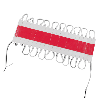 GLOBOSTAR® MODULARI 73701 Module LED 0.8W 80lm 120° DC 12V Αδιάβροχο IP65 3 x SMD5050 Chip Ψυχρό Λευκό 6000K Dimmable - Μ8.7 x Π1.3 x Υ0.5cm - Πακέτο 20 Τεμαχίων - 3 Χρόνια Εγγύηση