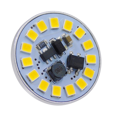 GLOBOSTAR® G4BACK 76108 Λάμπα G4 LED 3W 315lm 120° DC 12-24V IP20 Φυσικό Λευκό 4500K Dimmable - Sanan SMD Chip - Back Pin - Μ2.9 x Π2.9 x Υ0.8cm - 2 Χρόνια Εγγύηση