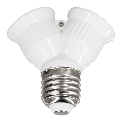 GLOBOSTAR® ADAPTOR 78969 Αντάπτορας/Μετατροπέας από Ντουί E27 σε 2 x E27 IP20 - Μ7.4 x Π7.4 x Υ7.4cm