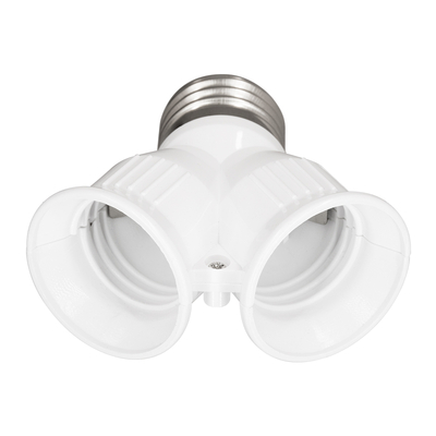 GLOBOSTAR® ADAPTOR 78969 Αντάπτορας/Μετατροπέας από Ντουί E27 σε 2 x E27 IP20 - Μ7.4 x Π7.4 x Υ7.4cm