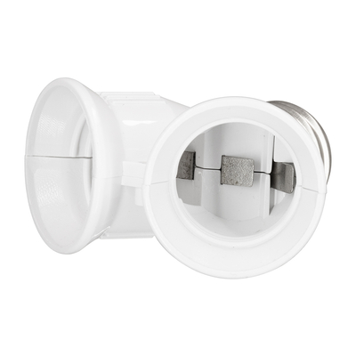 GLOBOSTAR® ADAPTOR 78969 Αντάπτορας/Μετατροπέας από Ντουί E27 σε 2 x E27 IP20 - Μ7.4 x Π7.4 x Υ7.4cm