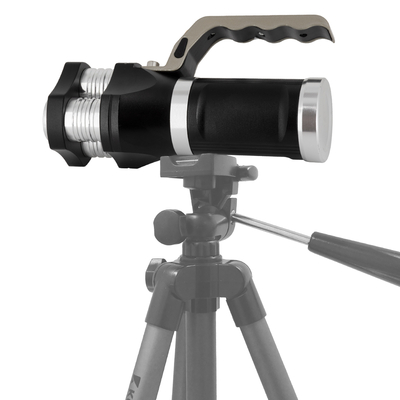 GLOBOSTAR® HANDLAMP 79025 Φακός Χειρός LED 30W 3000lm 45° DC 5V με Επαναφορτιζόμενη Μπαταρία Li-ion 3.7V 3x18650 15000mAh IP20 Ψυχρό Λευκό 6000K - CREE XHP50 Chip - Μ16.3 x Π6.4 x Υ8.5cm - 1 Χρόνο Εγγύηση