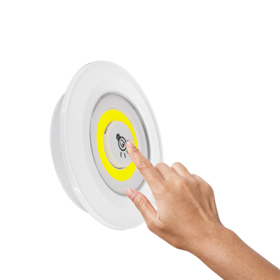 GloboStar® 79044 Φωτιστικά Νυκτός Μπαταρίας LED COB 6W 600lm με Timer & Ασύρματο Χειριστήριο RF - ΣΕΤ 3 Τεμαχίων Ψυχρό Λευκό 6000K