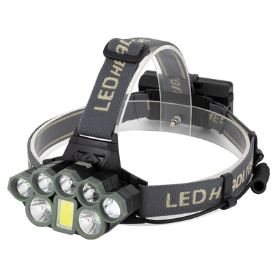 GLOBOSTAR® HEADLAMP 79062 Φακός Κεφαλής LED 40W 4000lm 15~60° DC 5V με USB-C με Επαναφορτιζόμενη Μπαταρία Li-ion 3.7V 2x18650 6000mAh Αδιάβροχο IP54 Ψυχρό Λευκό 6000K - CREE XML2-T6 Chip - Μ9.2 x Π3 x Υ4.5cm - 1 Χρόνο Εγγύηση