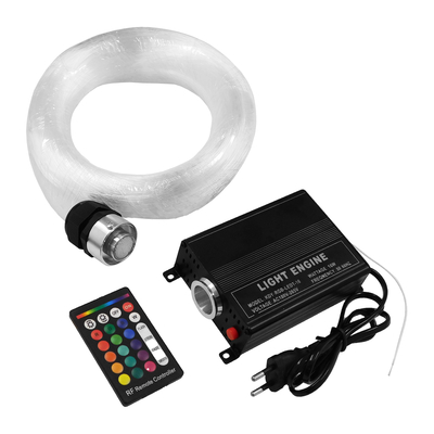 GLOBOSTAR® LUMOFIBRA 79614 Σύστημα Οπτικής Ίνας με RF Ασύρματο Χειριστήριο με 280 Οπτικές Ίνες Φ1mm Μήκους 2 Μέτρων LED 16W 1600lm 1° AC 220-240V IP20 Πολύχρωμο RGBW - Μ11.5 x Π9.5 x Υ5.5cm - 2 Χρόνια Εγγύηση