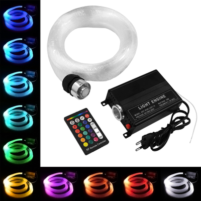 GLOBOSTAR® LUMOFIBRA 79614 Σύστημα Οπτικής Ίνας με RF Ασύρματο Χειριστήριο με 280 Οπτικές Ίνες Φ1mm Μήκους 2 Μέτρων LED 16W 1600lm 1° AC 220-240V IP20 Πολύχρωμο RGBW - Μ11.5 x Π9.5 x Υ5.5cm - 2 Χρόνια Εγγύηση