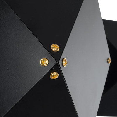 GLOBOSTAR® WELLES 00795 Μοντέρνο Φωτιστικό Τοίχου - Απλίκα με Ντουί 2 x E14 AC 220-240V IP20 - Μαύρο - Μ52 x Π21 x Υ17cm