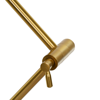 GloboStar® ZETO 00836 Μοντέρνο Επιτραπέζιο Φωτιστικό Πορτατίφ Μονόφωτο 1 x E27 IP20 Χρυσό Μέταλλο - Μ- x Π- x Υ72cm