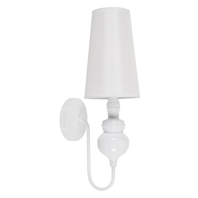 GLOBOSTAR® LAURA 01499 Μοντέρνο Φωτιστικό Τοίχου - Απλίκα με Ντουί 1 x E27 AC 220-240V IP20 - Λευκό - Μ21 x Π15 x Y48cm