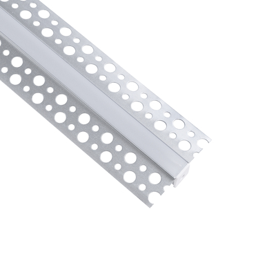 GloboStar® PLASTERBOARD-PROFILE 70838-1M Προφίλ Αλουμινίου - Βάση & Ψύκτρα Ταινίας LED με Λευκό Γαλακτερό Κάλυμμα - Χωνευτή Χρήση σε Γυψοσανίδα - Trimless - Πατητό Κάλυμμα - Ασημί - 1 Μέτρο - Μ100 x Π5.6 x Υ1.5cm