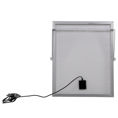 GLOBOSTAR® HERMES 71556 Προβολέας με IR Ασύρματο Χειριστήριο LED 60W 3000lm 120° DC 5V με Φωτοβολταϊκό Panel 5V 12W & Επαναφορτιζόμενη Μπαταρία Li-ion 3.2V 10000mAh Αδιάβροχο IP66 Ψυχρό Λευκό 6000K Dimmable - Sanan SMD Chip - Μαύρο - Μ26.5 x Π22 x Υ6.5cm - 2 Χρόνια Εγγύηση