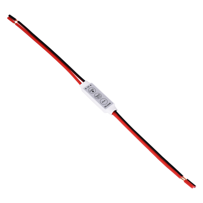 GLOBOSTAR® DIMMERANO 73307 Διακόπτης On/Off & Dimming με 1 x 6A 144W Κανάλι DC 12-24V 6A 144W Max IP20 - Λευκό - Μ30 x Π1.3 x Υ0.6cm - 2 Χρόνια Εγγύηση