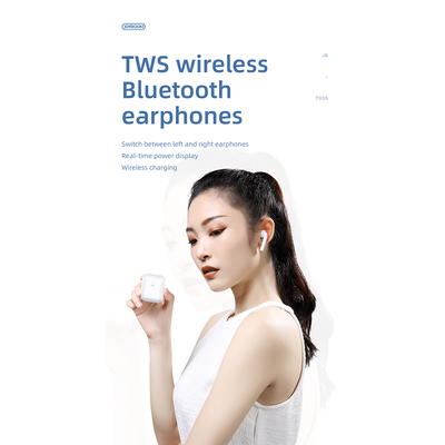 GloboStar® 87051 JOYROOM Originals JR-T03S TWS Earphones με Θήκη Φόρτισης True Wireless Bluetooth V5.0 Binaural Συμβατό με iOS & Android Μαύρο