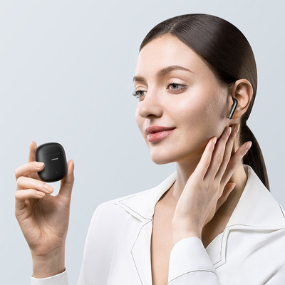 GloboStar® 87055 JOYROOM Originals JR-T13 Bilateral TWS Earphones με Θήκη Φόρτισης True Wireless Bluetooth V5.0 Binaural Συμβατό με iOS & Android Μαύρο