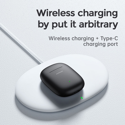 GloboStar® 87055 JOYROOM Originals JR-T13 Bilateral TWS Earphones με Θήκη Φόρτισης True Wireless Bluetooth V5.0 Binaural Συμβατό με iOS & Android Μαύρο