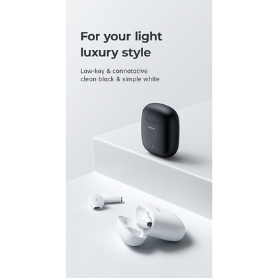 GloboStar® 87055 JOYROOM Originals JR-T13 Bilateral TWS Earphones με Θήκη Φόρτισης True Wireless Bluetooth V5.0 Binaural Συμβατό με iOS & Android Μαύρο