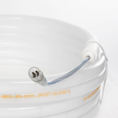 GLOBOSTAR® TUBARE 70588 Ταινία Neon Flex LED 18W/m 1260lm/m 360° DC 24V Αδιάβροχο IP68 60 x SMD 5050 Chip/m Πολύχρωμο RGB Dimmable - Μ500 x Π2.1 x Υ2.1cm - Ρολό 5 Μέτρων - 2 Χρόνια Εγγύηση