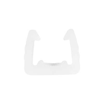 GloboStar® 70622 Πλαστική Βάση Στήριξης PVC για όλες τις OVALE 120° Degree Neon Flex LED DC 24V & DC 230V